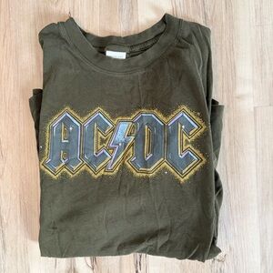 American Eagle Outfitters AC/DC Graphic Tee - Dark Green